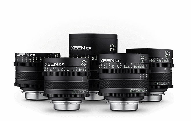Objectifs Rokinon XEEN CF Pro Cine Lens 16 mm T2.6 / 24-35-50-85 mm T1.5 (PL-mount)
